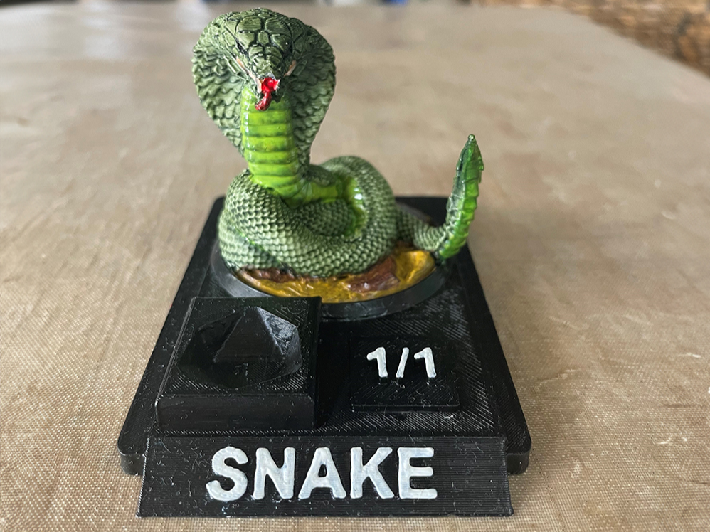 MTG 3D Snake Token