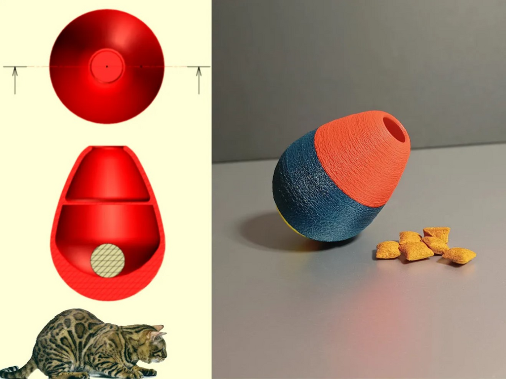 Tumbling Treats Egg (Cat Toy)