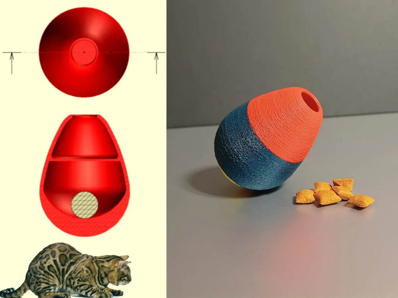 Tumbling Treats Egg (Cat Toy)