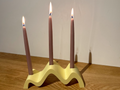 wavy candle holder (1,4 cm/0,55 inch candles)