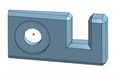 Microphone hook for 19 inch rack