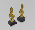 Simple easy print Music Trophy