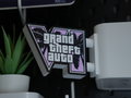 MAGNETIC GTA VI MINI SIGN - GTA 6