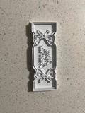 Christmas Cracker Merry Christmas Cookie Cutter and Stamp