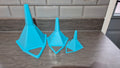 Set of 3 geometric funnels