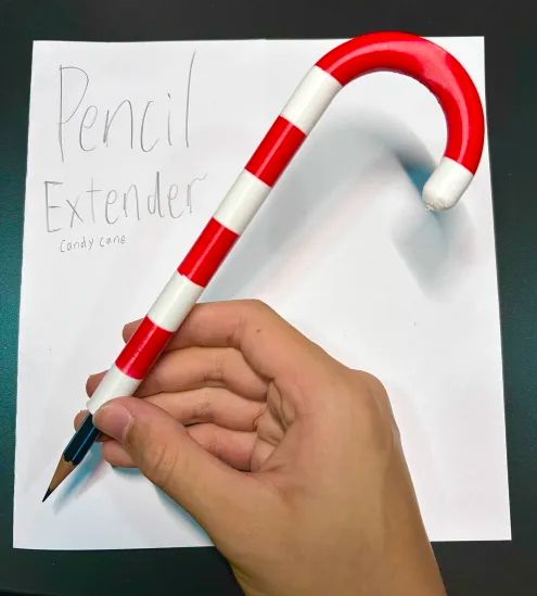 candy cane pencil