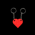 PUZZLE HEART KEYCHAIN KEY CHAIN