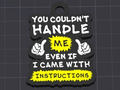 handle me keychain / charm (free commercial)