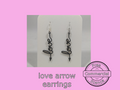 Love arrow earrings - free commercial rights