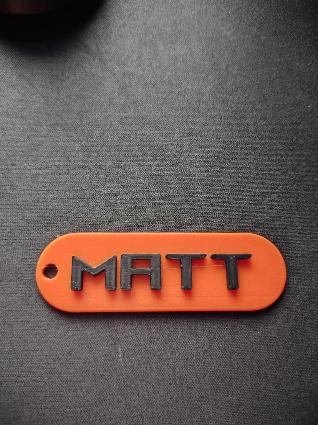 Rounded Keychain - Add Your Name w/ Text Tool