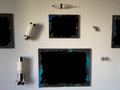 Brick Saturn V invisible wall mount