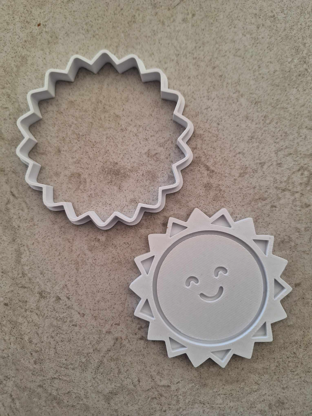Sun Cookie Cutter and stamp