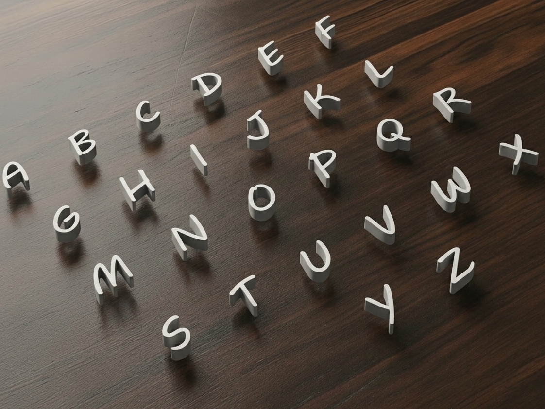 Alphabet Style -Slim Cartoon-