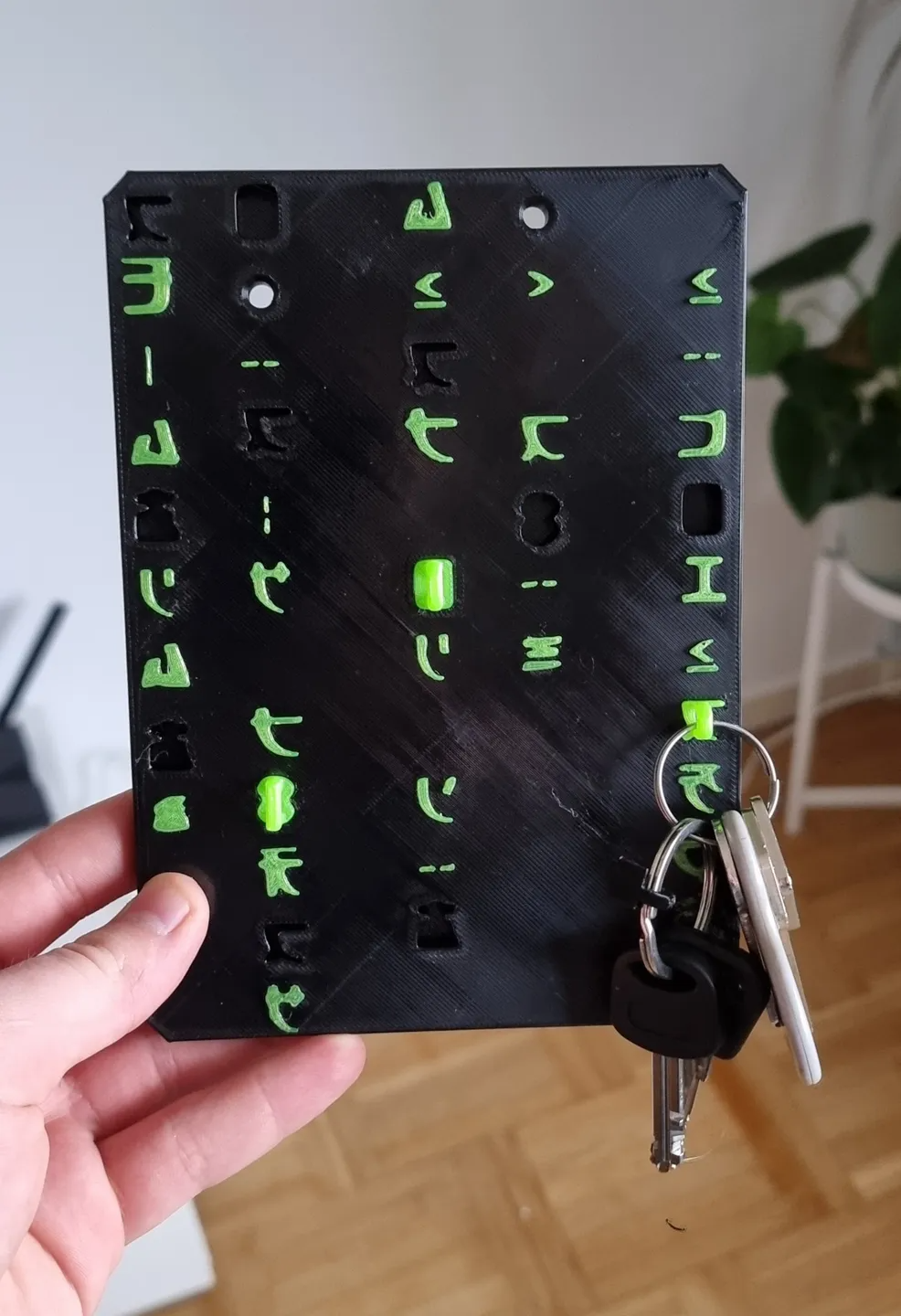 The Matrix Code Rain Key Hanger