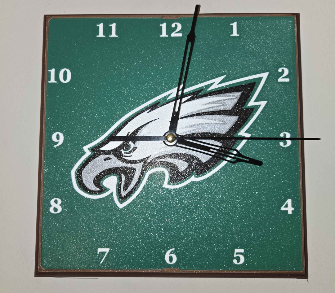Philadelphia Eagles Clock Face