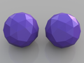 Low Poly Spheres: Snub Dodecahedrons (Left/Right)