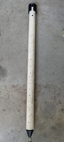 Deep drip watering stake using 1" PVC pipe