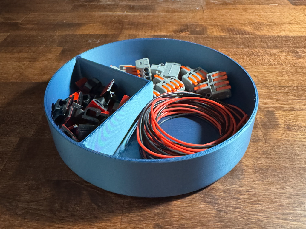 Divided Circular Desk Tray