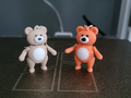 teddy bear earring articulated