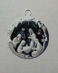 Christmas ball of Jesus' birth- nativity scene