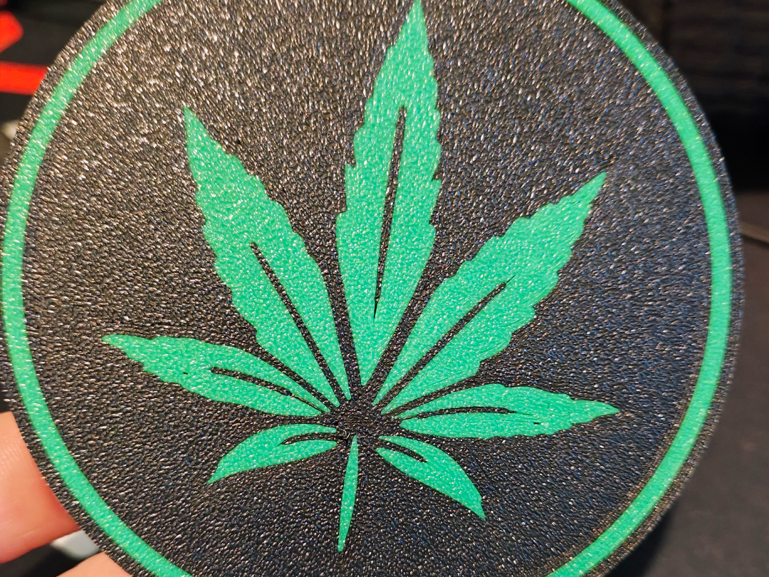 Weed, marijuana Coaster (free commercial licence)