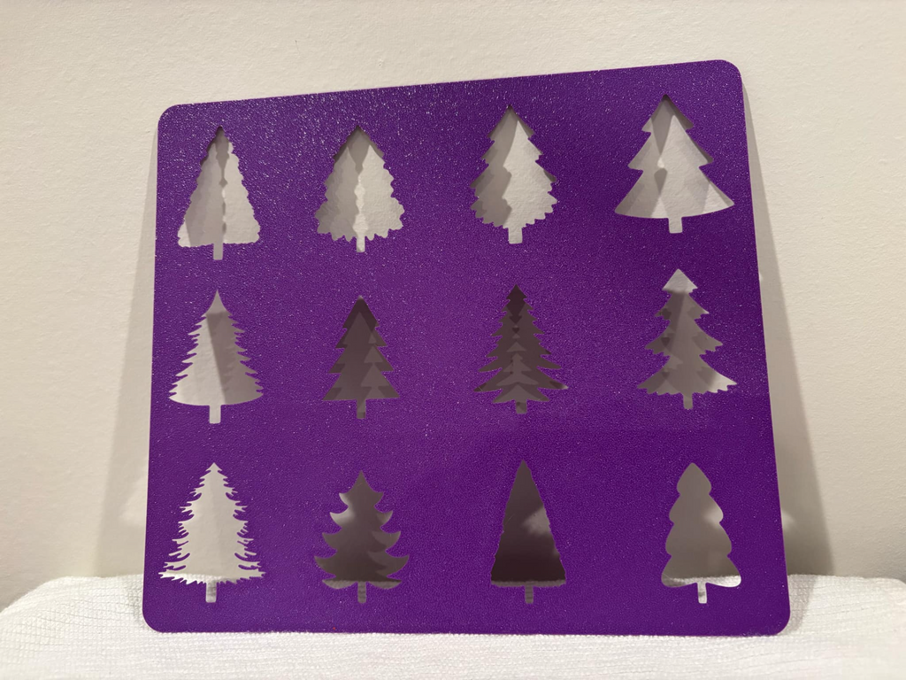 Christmas Tree Stencil Montessori