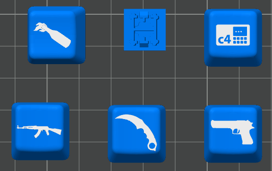 Counter strike keycaps