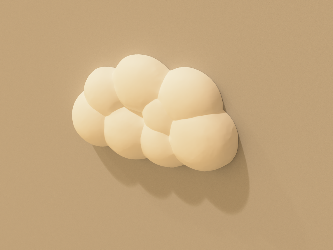 Cozy small Cloud for Wall Hanging - 3D Wall Art