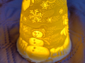 New Year's bell with tea candle №2