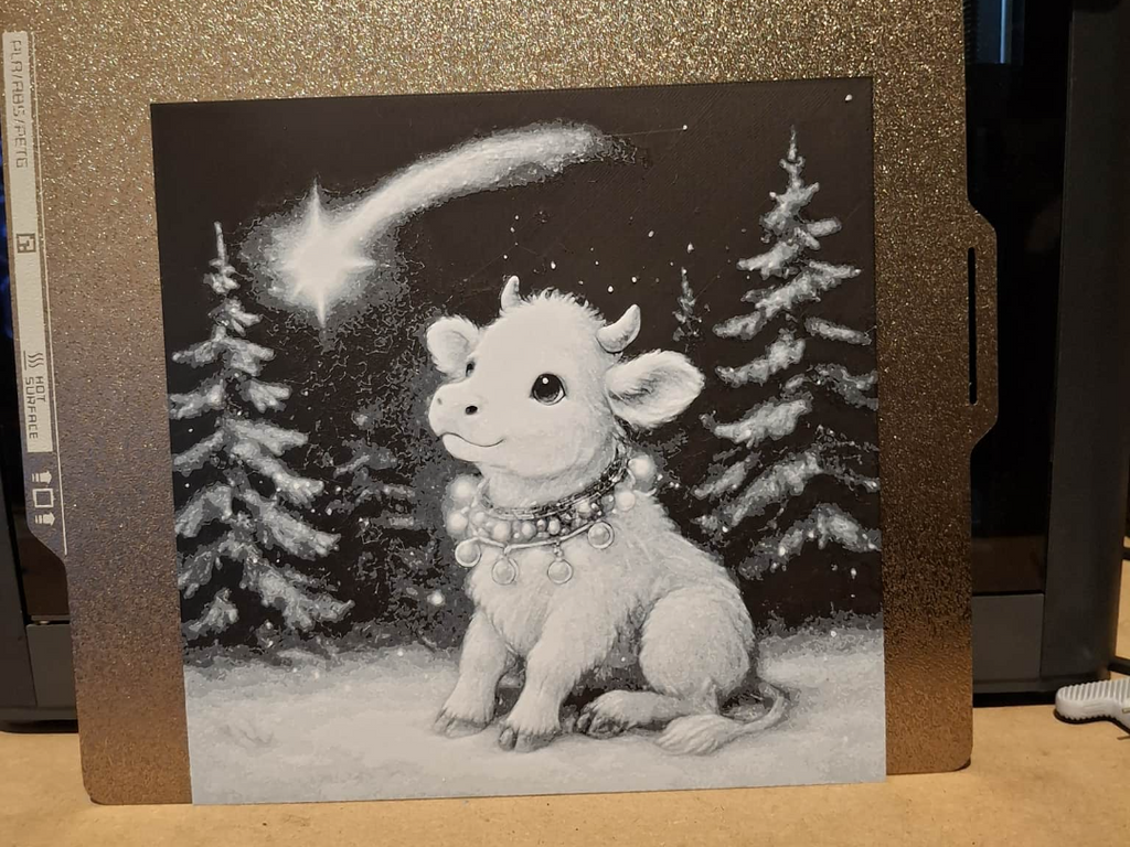Shoot for the stars - Highland cow - Hueforge
