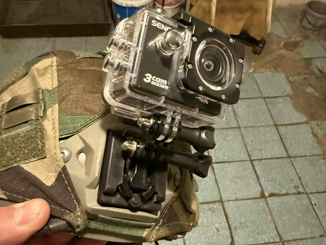 Action camera mount for FAST/FMA/MICH helmets