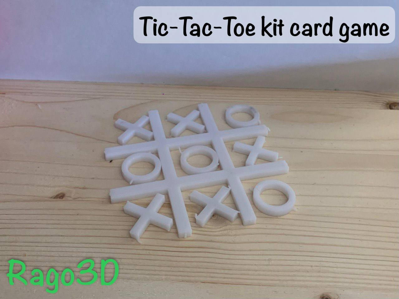 Tic-Tac-Toe kit card game