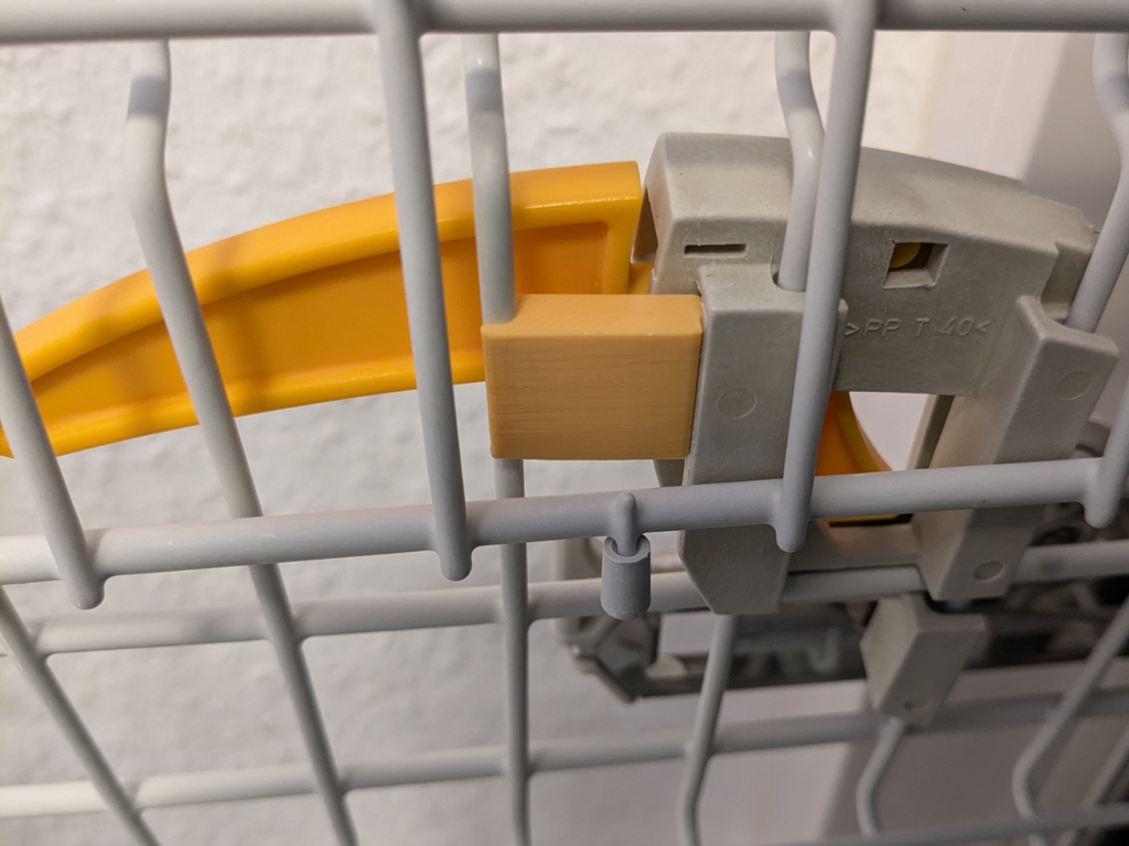 Clip to lock lever of MIELE dish washer drawer