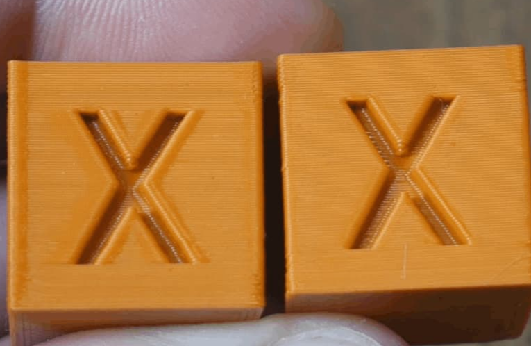 Calibration cube xyz test