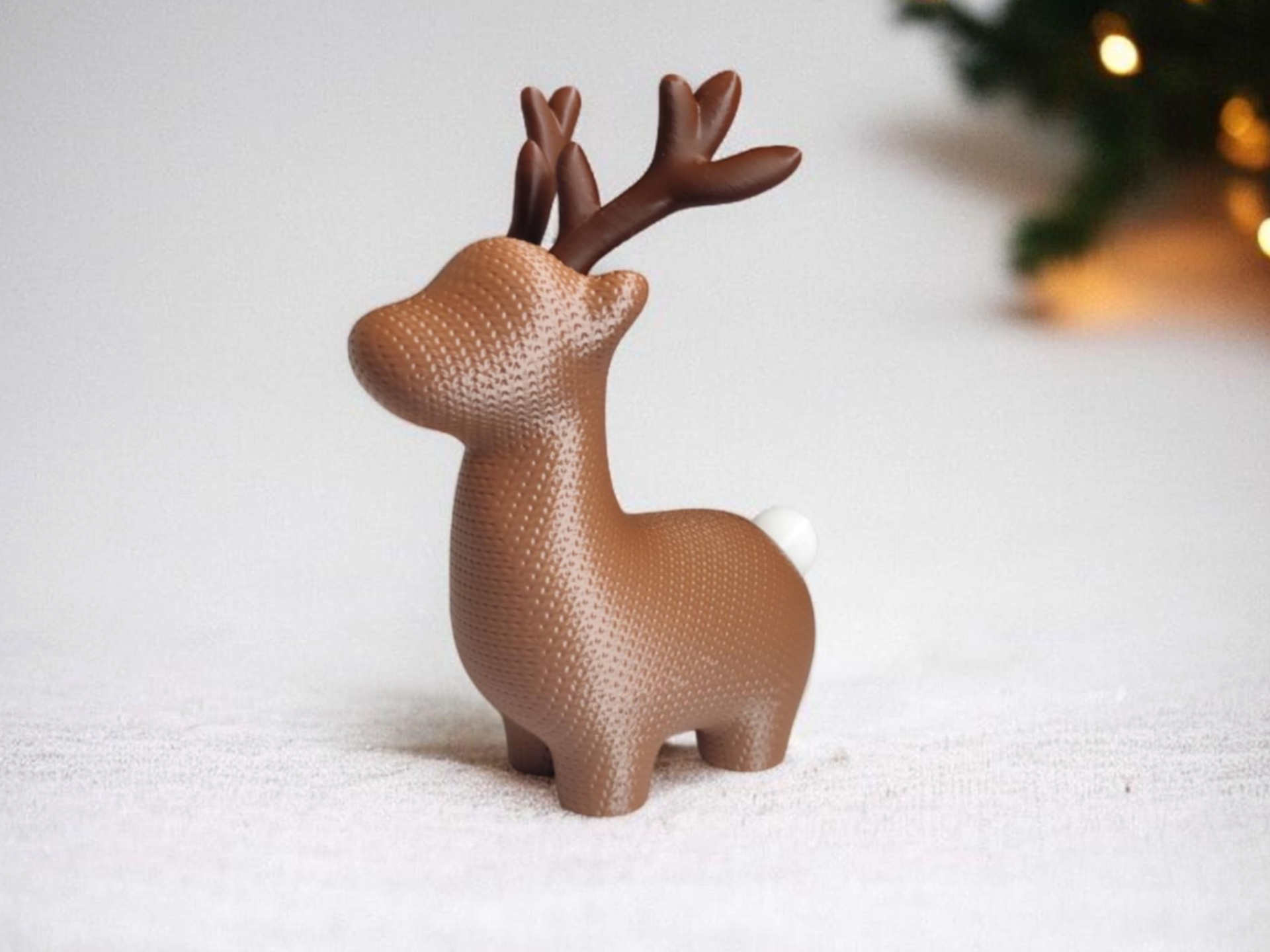 Knitted Chubby Reindeer (NO AMS)