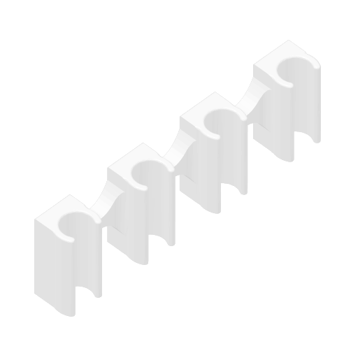 4x PTFE tube holder lite