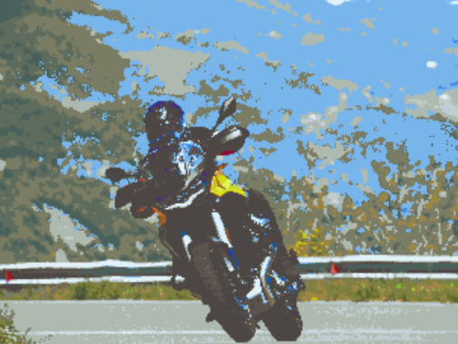 Litofania Moto Guzzi Stelvio V100 in Piega