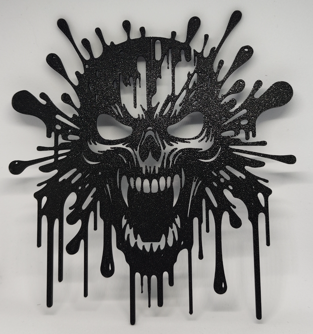 Splash Skull 3D Wall Art
