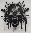 Splash Skull 3D Wall Art