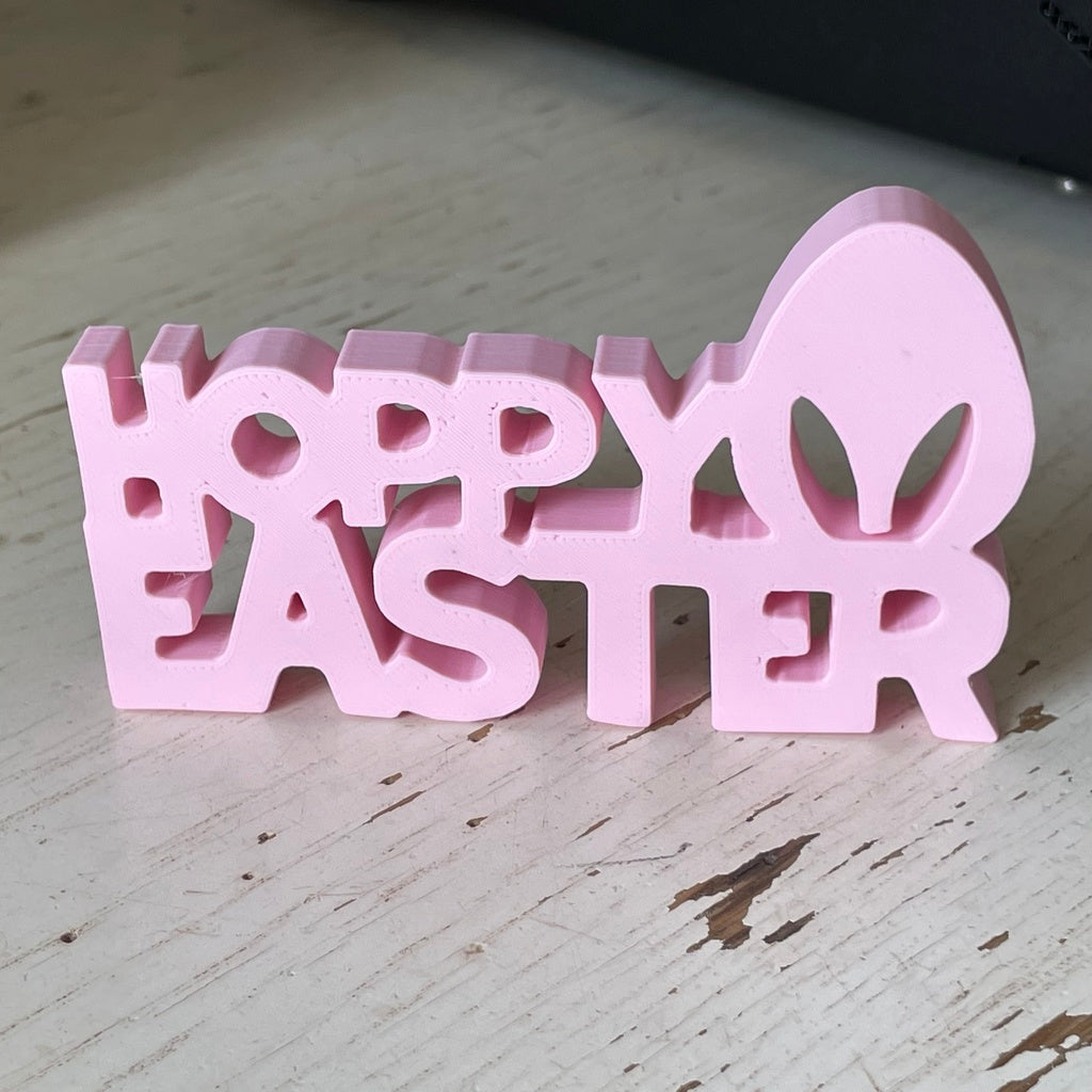 Hoppy Easter standing text sign