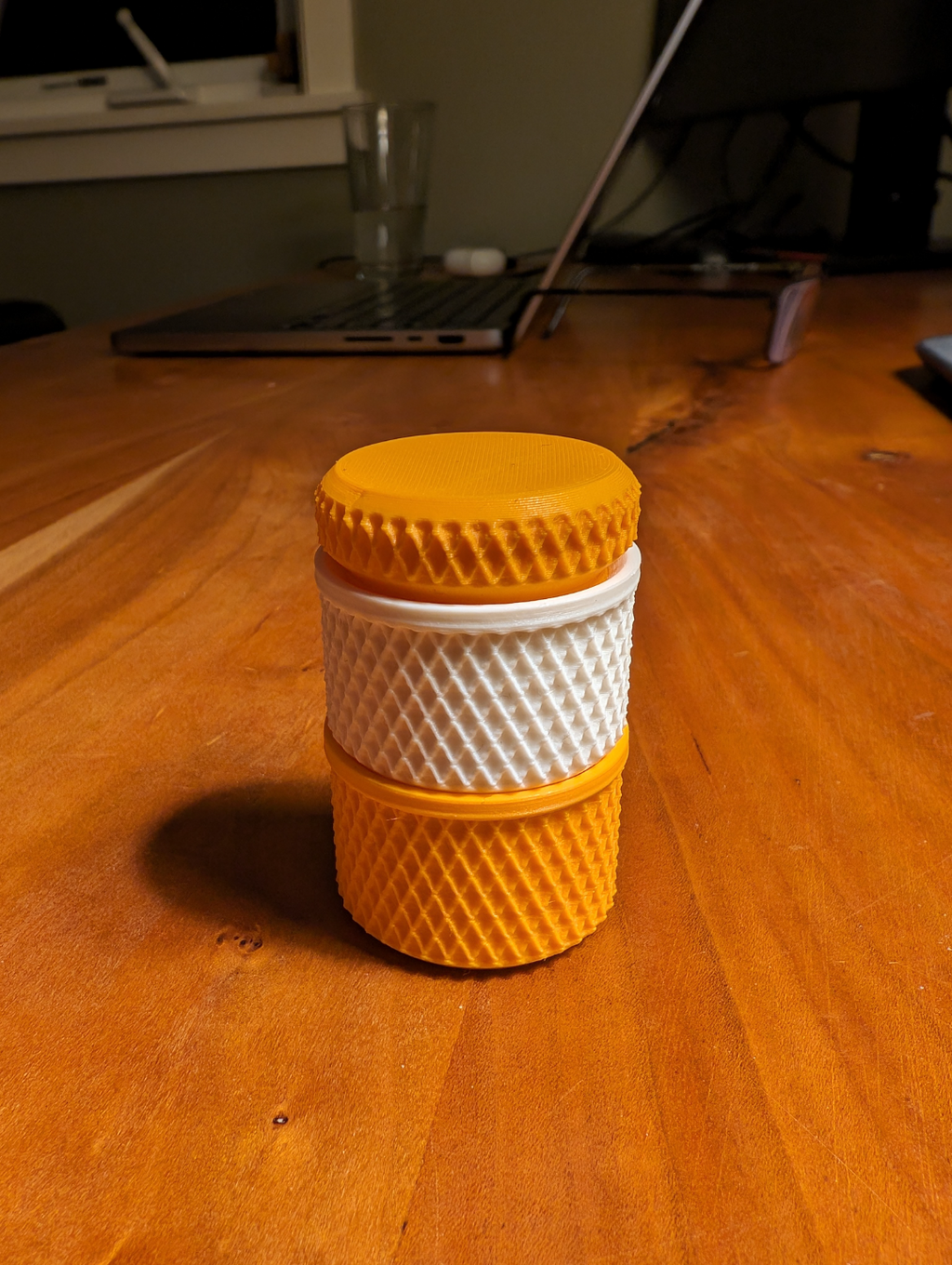 Knurled Stackable Pill Case