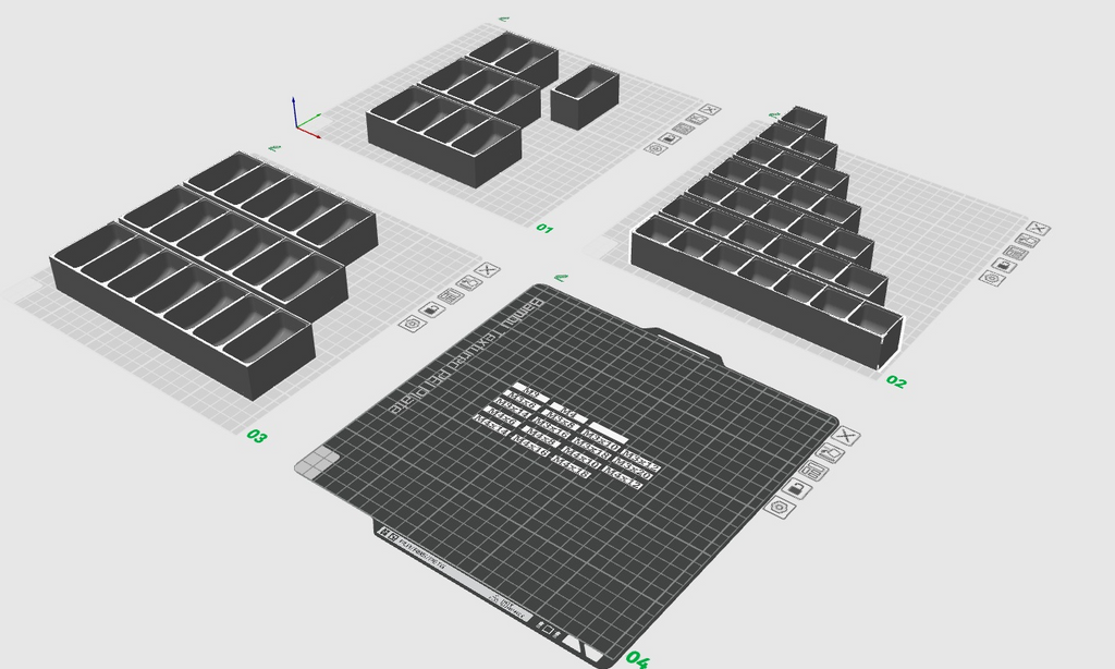 [BaBo] Labeled insert Boxes. 1x1 and 1x2