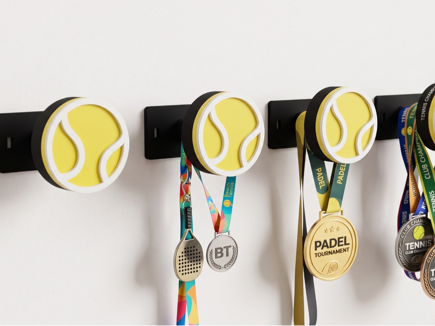 Beach Tennis & Padel Ball Wall Hook / Medal Hanger
