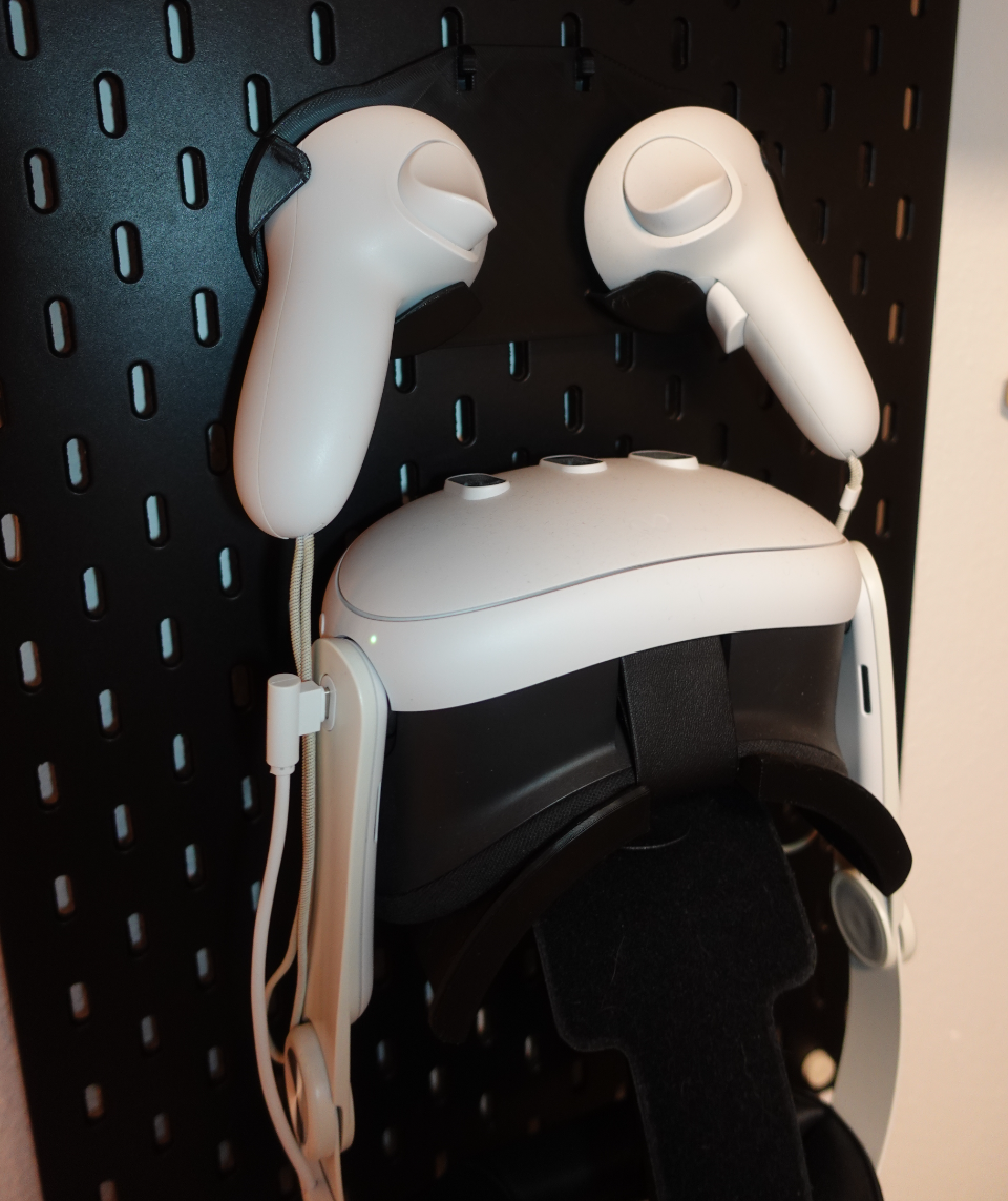 Meta Quest 3 / 3s holder for ikea SKÅDIS/Skadis