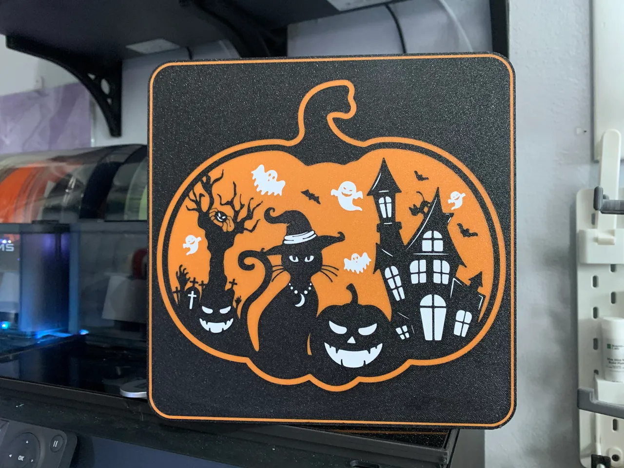 Halloween Scene Hanging Light Box