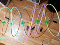 Led drone gates / rings for microwhoops