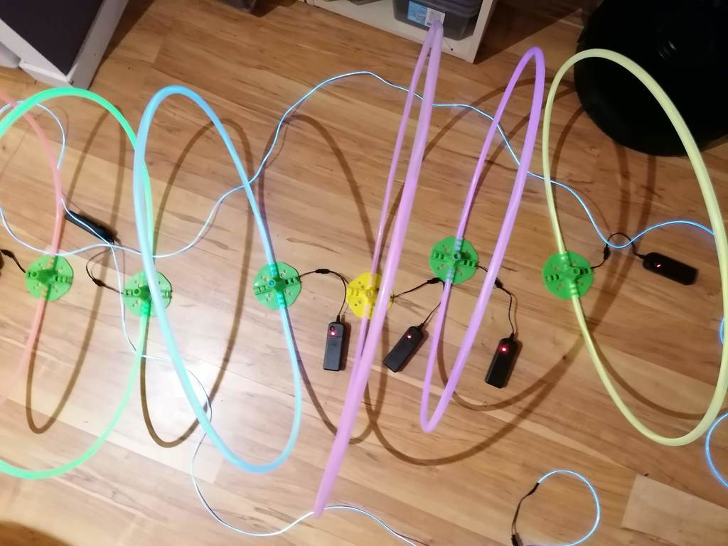 Led drone gates / rings for microwhoops