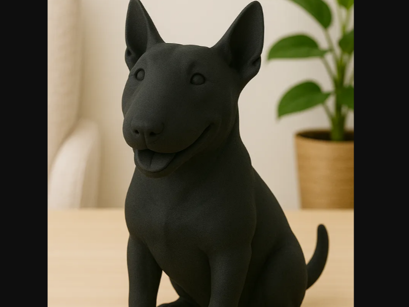 English Bull Terrier Dog Figurine