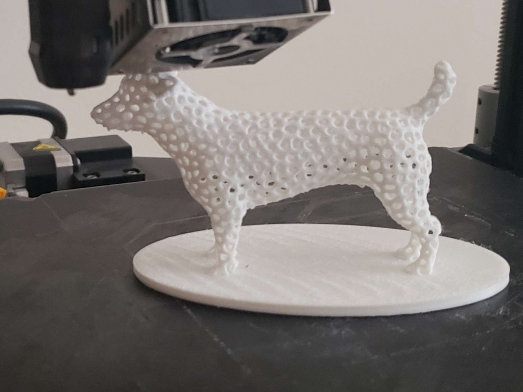 Voronoi Dog Sculpture!