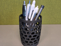 Organic pen holder / desk organizer